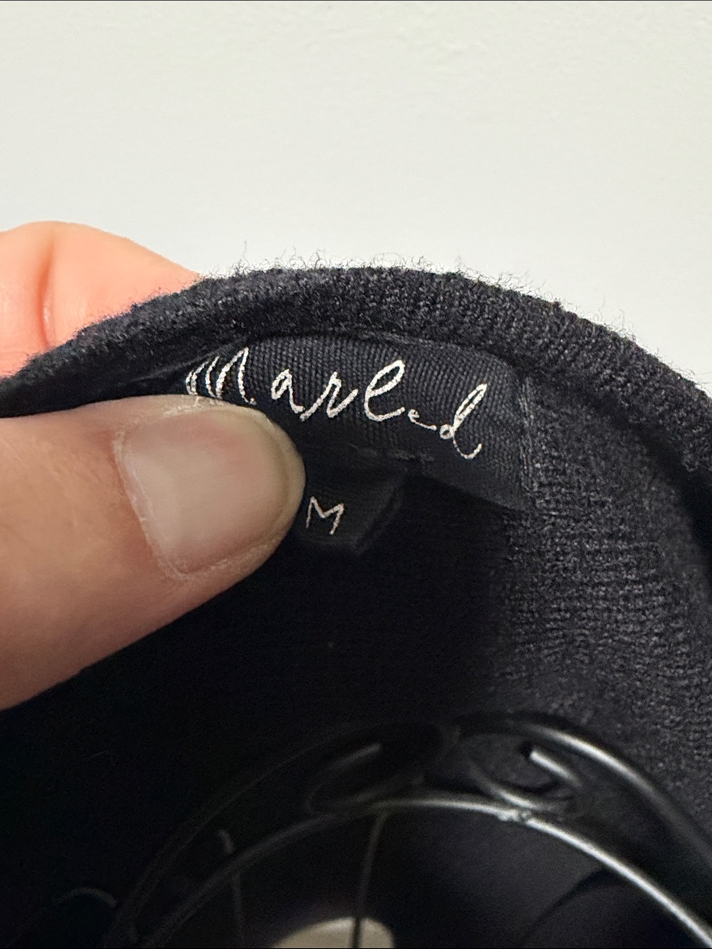 Marled Black Ribbed Scoop Neck Short Sleeve Tee - Picture 2 of 3